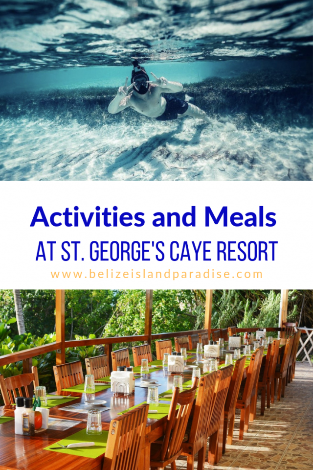 Resort Amenities St George S Caye Resort Belize The