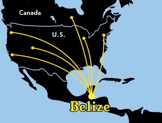 Location And Weather St George S Caye Resort Belize The Belize Bze International Airport Is Just Over 2 Hours From Many Us Airports Atlanta Dallas Miami Houston New York And Los Angeles
